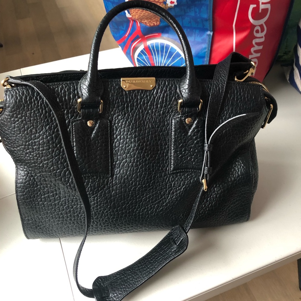 Pebble leather Burberry bag
